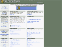 Tablet Screenshot of parrotpages.com